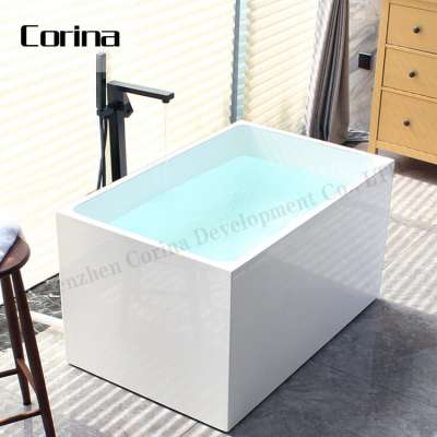 Good price resin bathroom freestanding bath tub bathtub for hotel