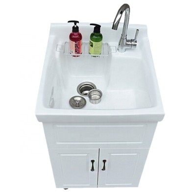 European living room acrylic solid surface wash basin white design bathroom vanities