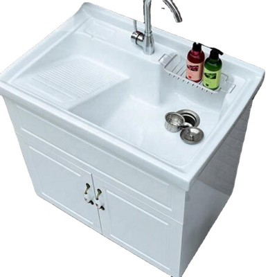 price white solid surface Vanity Combo wash basin bathroom vanities living room cabinet