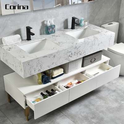 Factory wholesale stone wash basin set basin countertop for hair salon