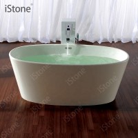 Foshan iStone Solid Surface composite stone Bathtub Italian design WD6504 / WD6500