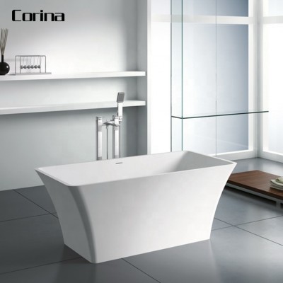 China hot sale bathroom bathtubs shower solid surface stone bathtub customize bathtub